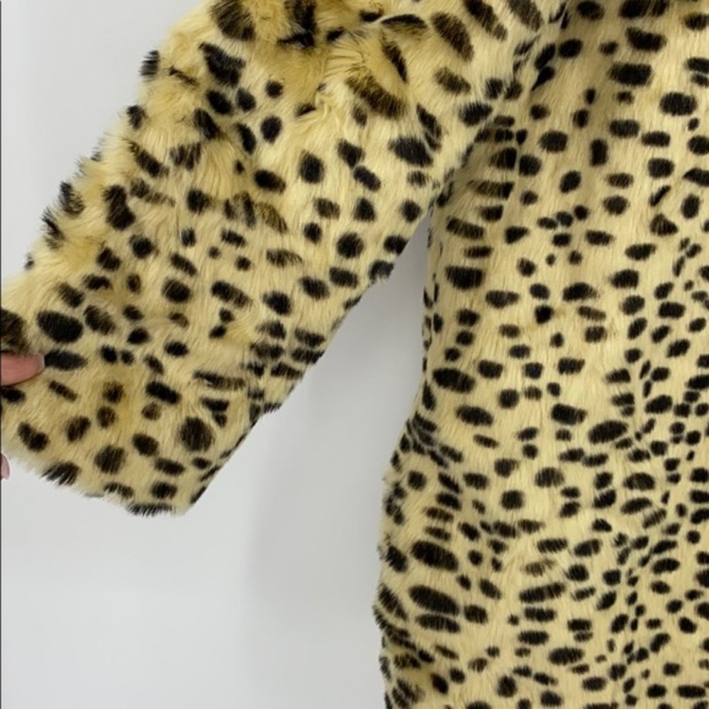 Forever 21 Animal Cheetah Print Faux Fur Coat - Picture 8 of 15